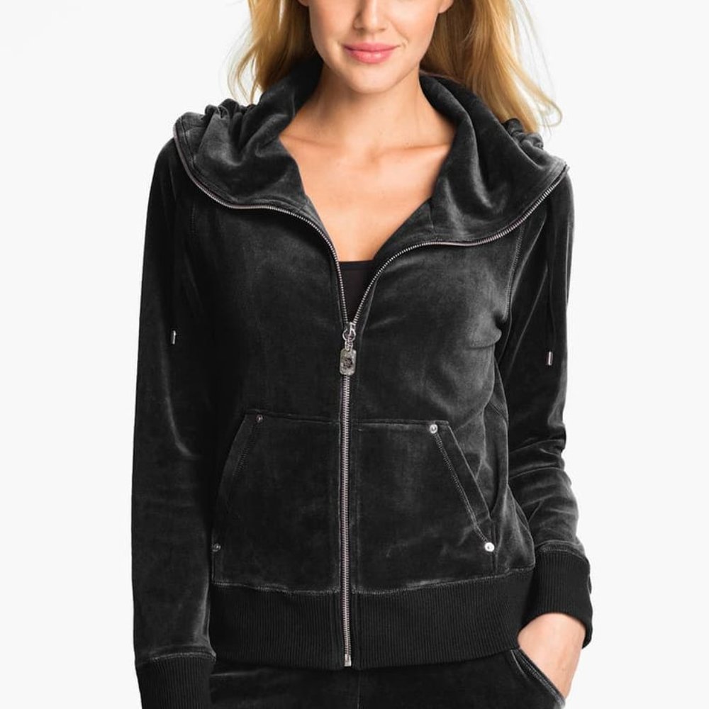 Micheal Kors Black Velvet Jacket S